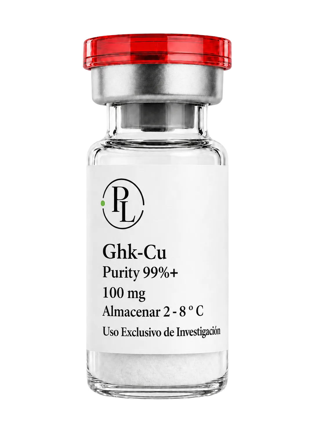 Vial de GHK-Cu 50 mg y 100 mg para investigación